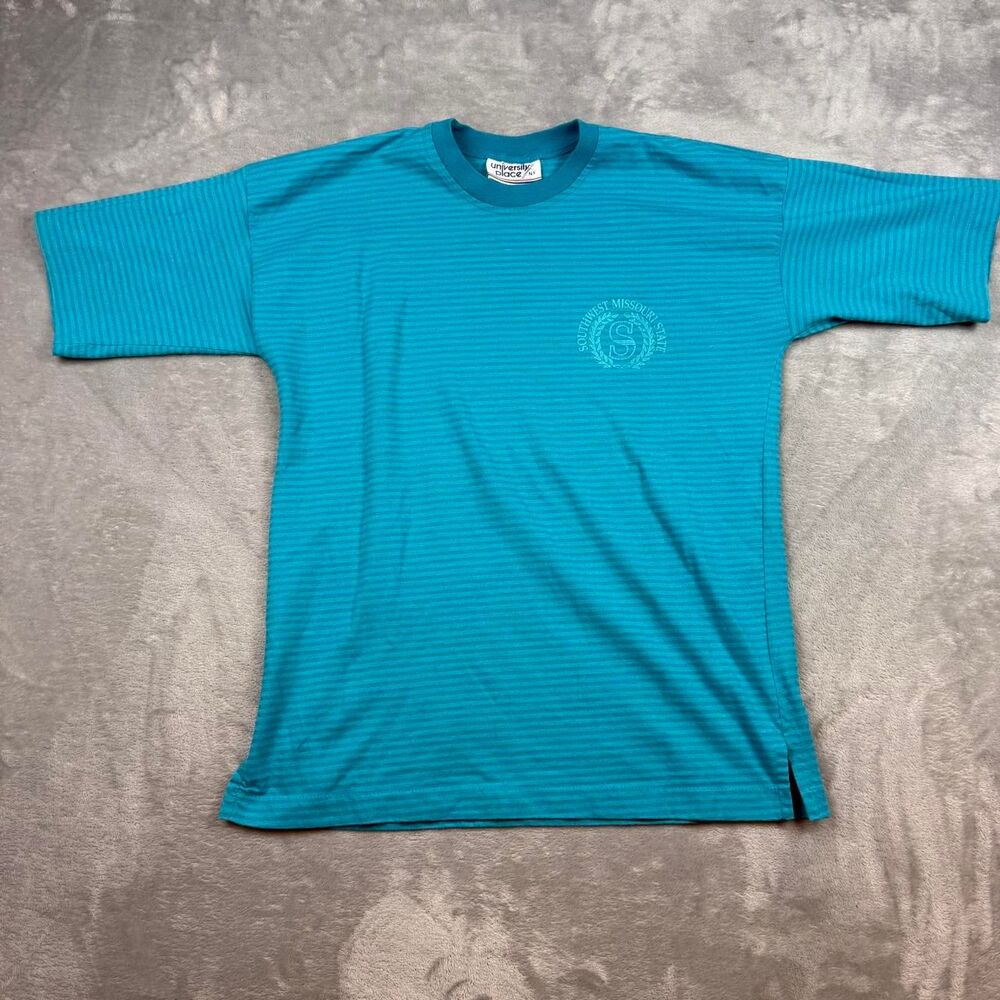 Unbranded Men's Blue and Green T-shirt